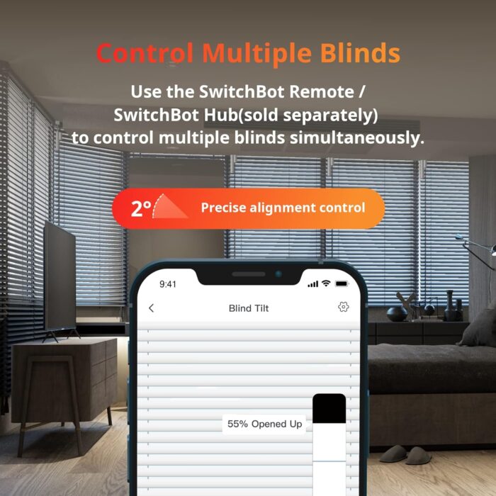 Smart SwitchBot Blind Tilt Motorized Blinds - Image 4