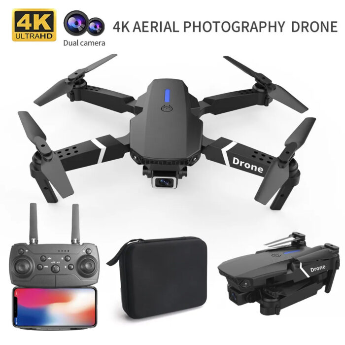 4k Professional Drone E88 4K Wide-Angle HD 1080P